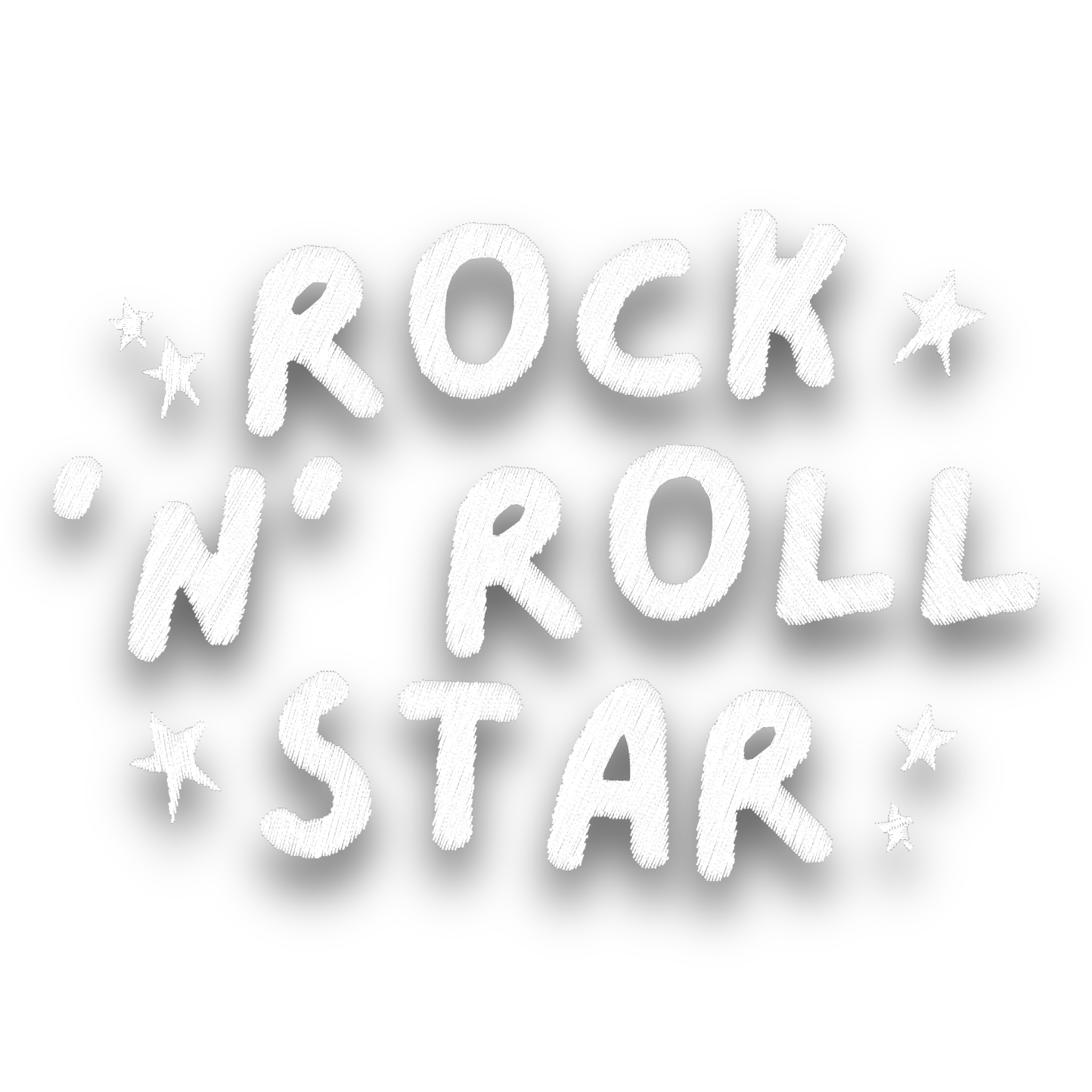 'ROCK 'N' ROLL STAR' embroidered 100% organic cotton 'Baby Rocks' denim jacket - inspired by Oasis