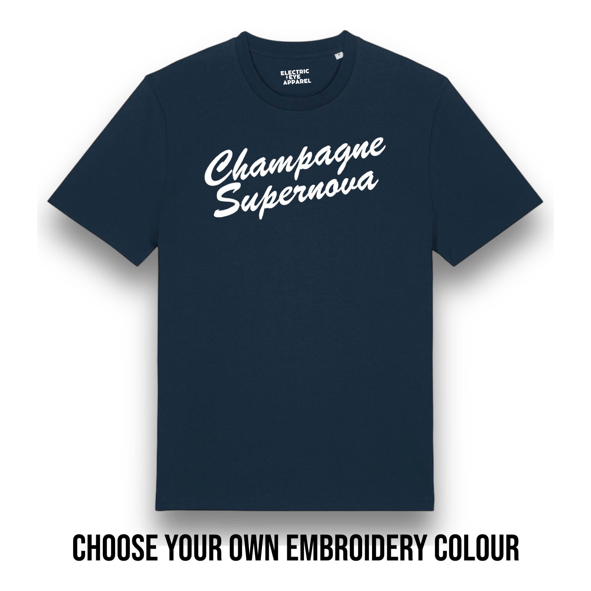 'CHAMPAGNE SUPERNOVA' embroidered premium organic iconic men's 'Creator 2.0' t-shirt - inspired by Oasis