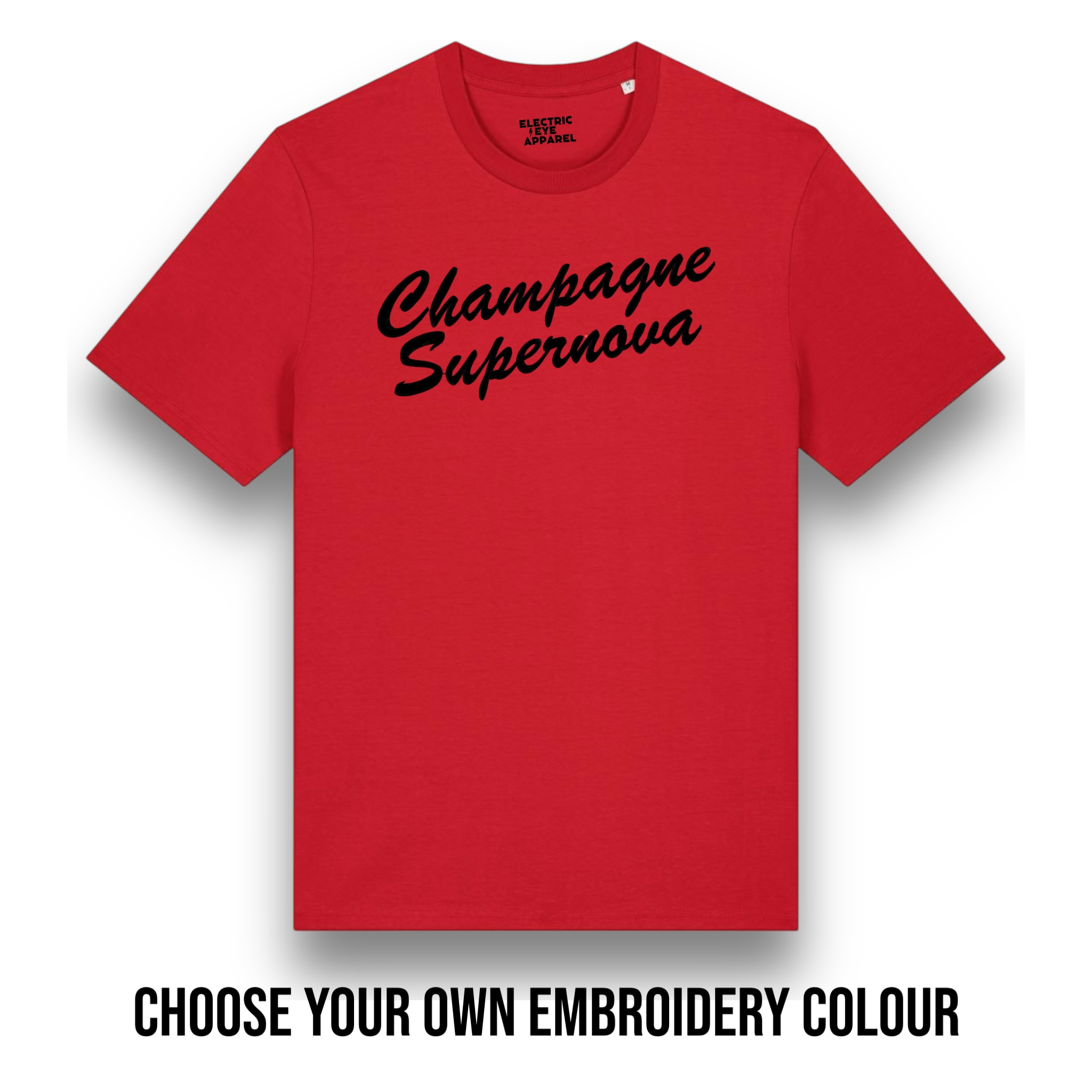 'CHAMPAGNE SUPERNOVA' embroidered premium organic iconic men's 'Creator 2.0' t-shirt - inspired by Oasis