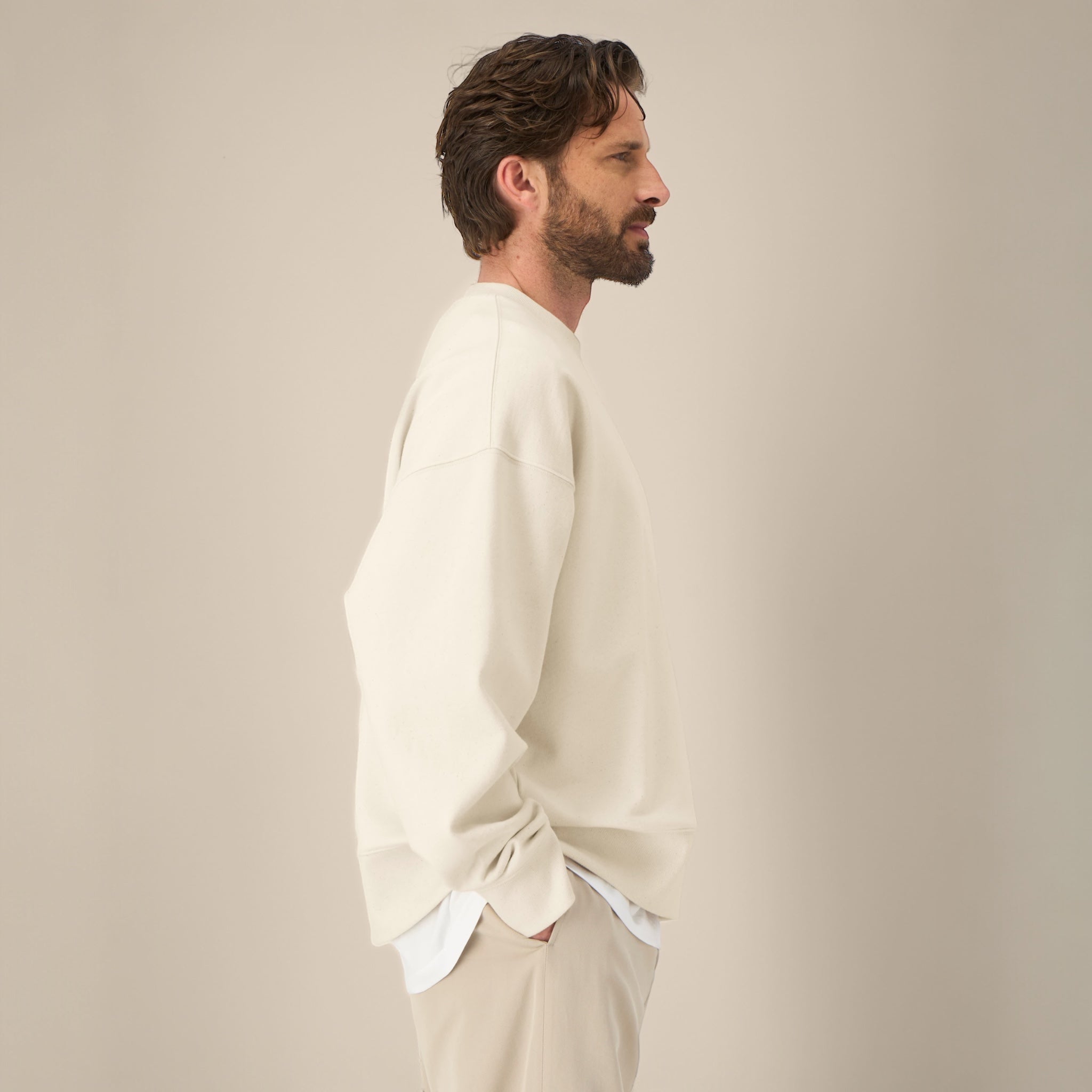 Men's 'DISCO, OCCASIONALLY' embroidered organic cotton 'Ryler' sweatshirt