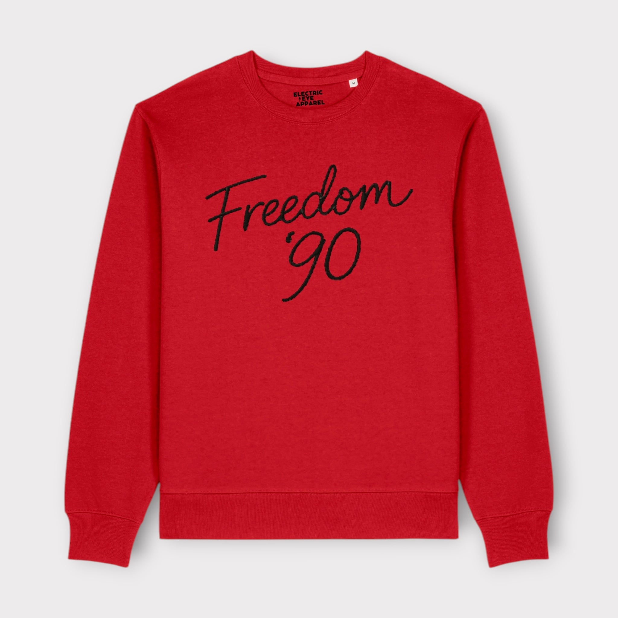 Men's 'Freedom '90' embroidered organic cotton 'Thinker' sweatshirt