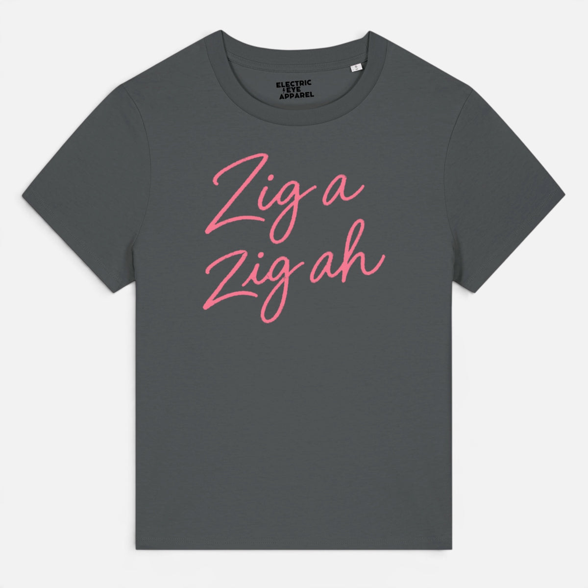 'ZIG A ZIG AH' hand-embroidered style premium organic women's classic fit 'Muser' t-shirt