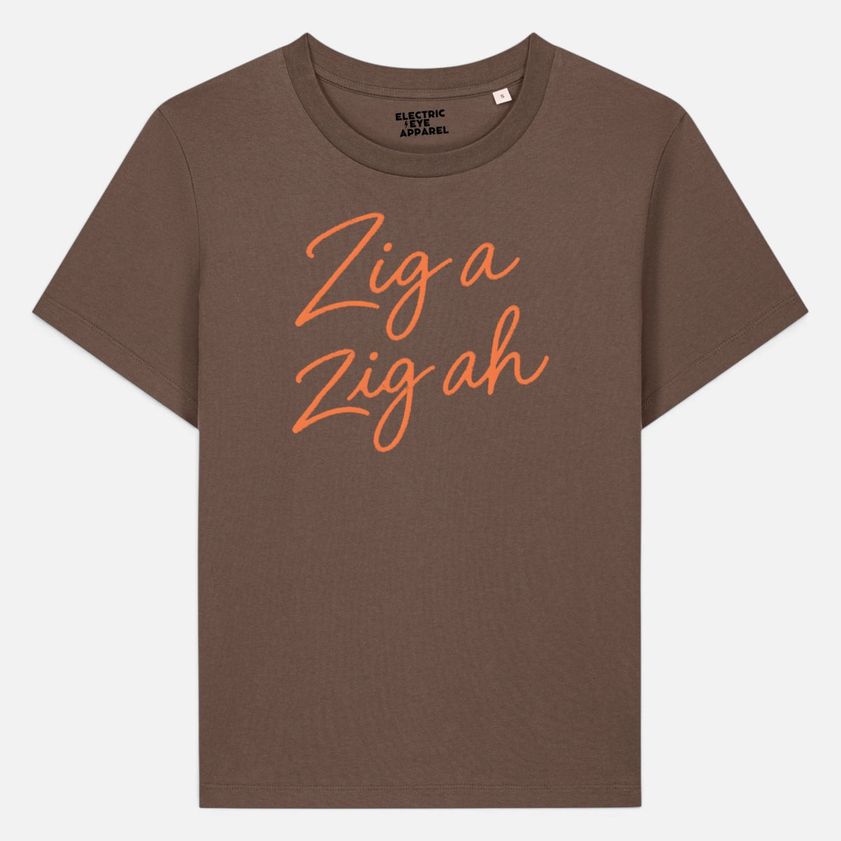 'ZIG A ZIG AH' hand-embroidered style premium organic women's classic fit 'Muser' t-shirt