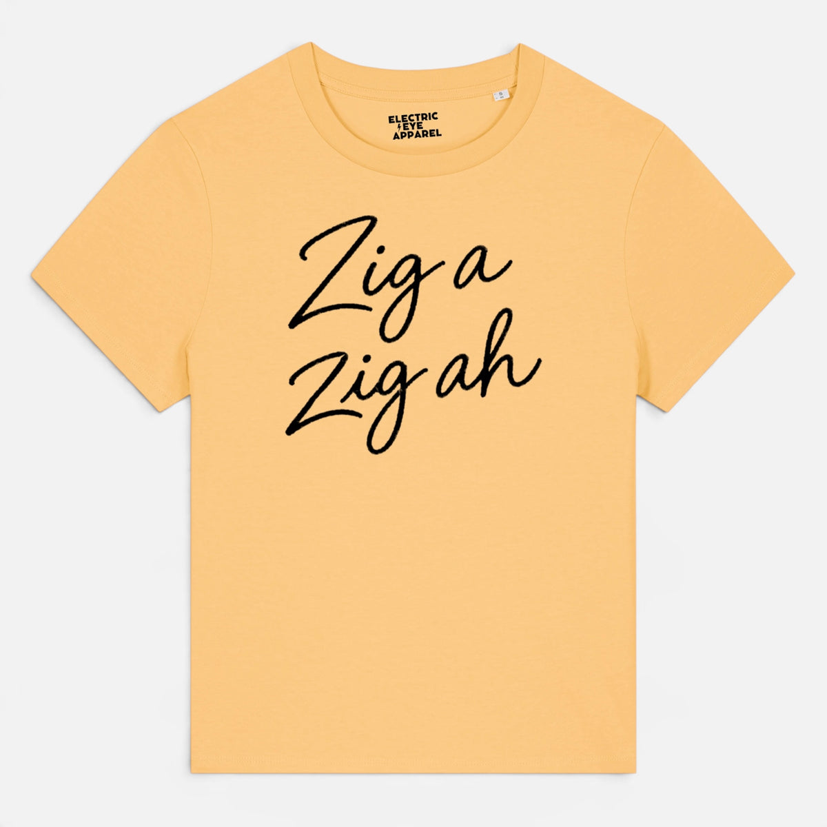 'ZIG A ZIG AH' hand-embroidered style premium organic women's classic fit 'Muser' t-shirt