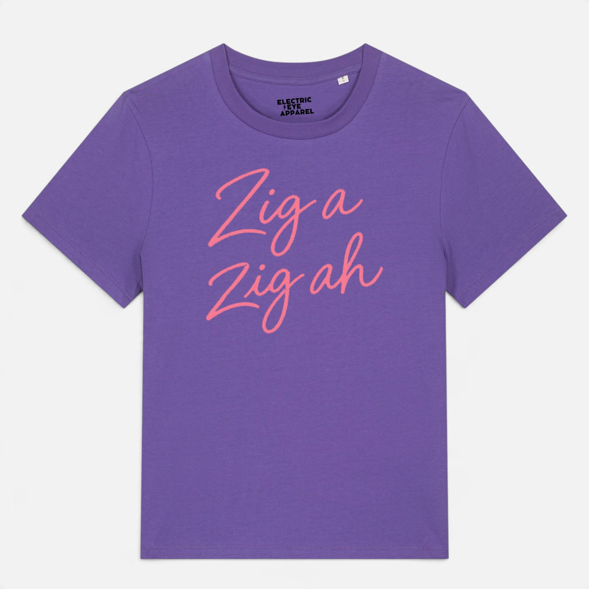 'ZIG A ZIG AH' hand-embroidered style premium organic women's classic fit 'Muser' t-shirt