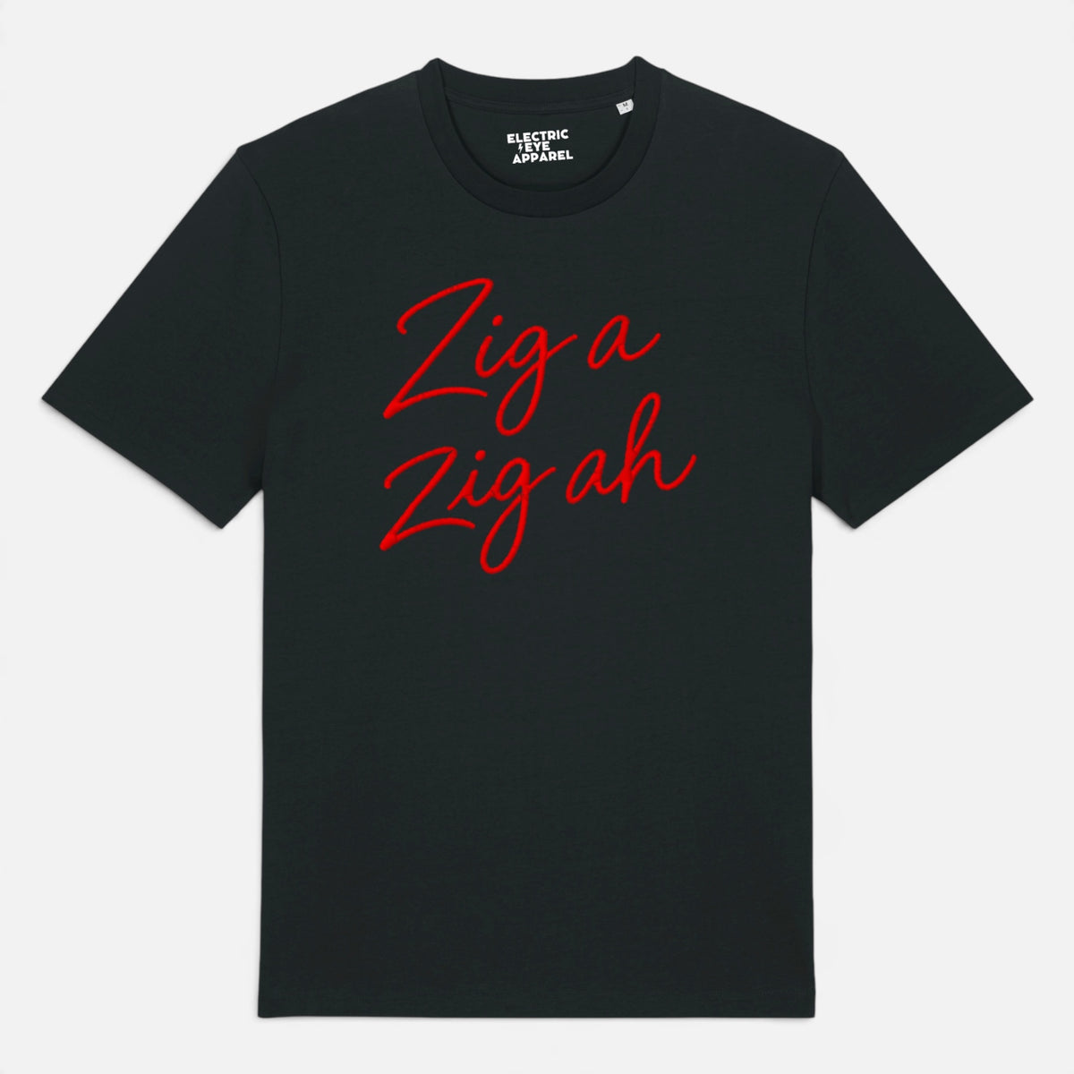Unisex 'ZIG A ZIG AH' embroidered premium organic cotton 'Creator' t-shirt