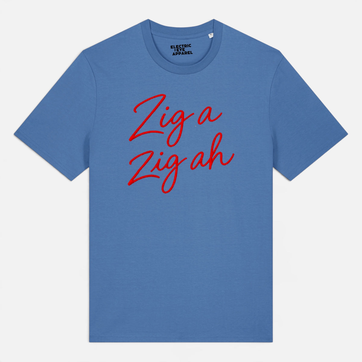 Unisex 'ZIG A ZIG AH' embroidered premium organic cotton 'Creator' t-shirt