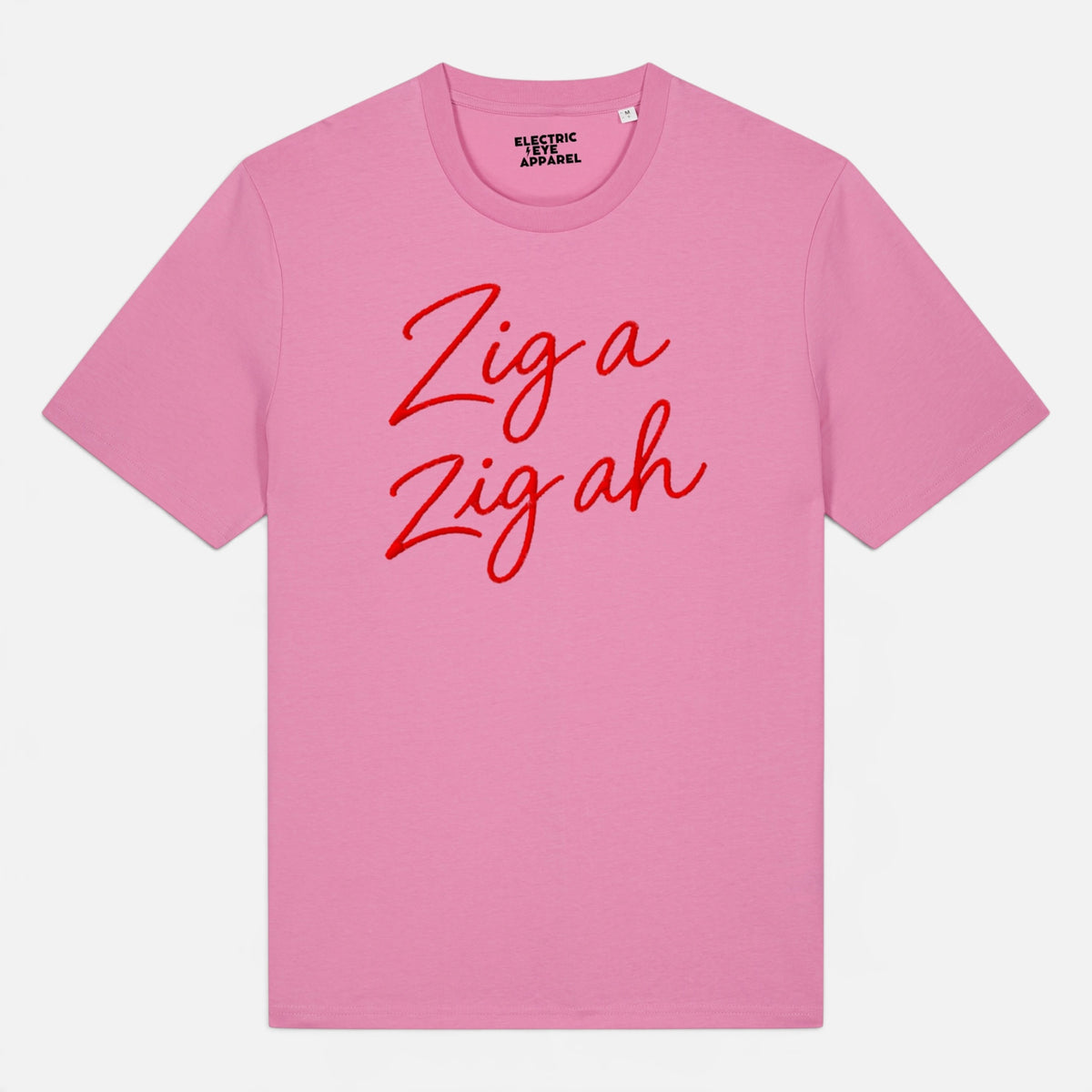 Unisex 'ZIG A ZIG AH' embroidered premium organic cotton 'Creator' t-shirt