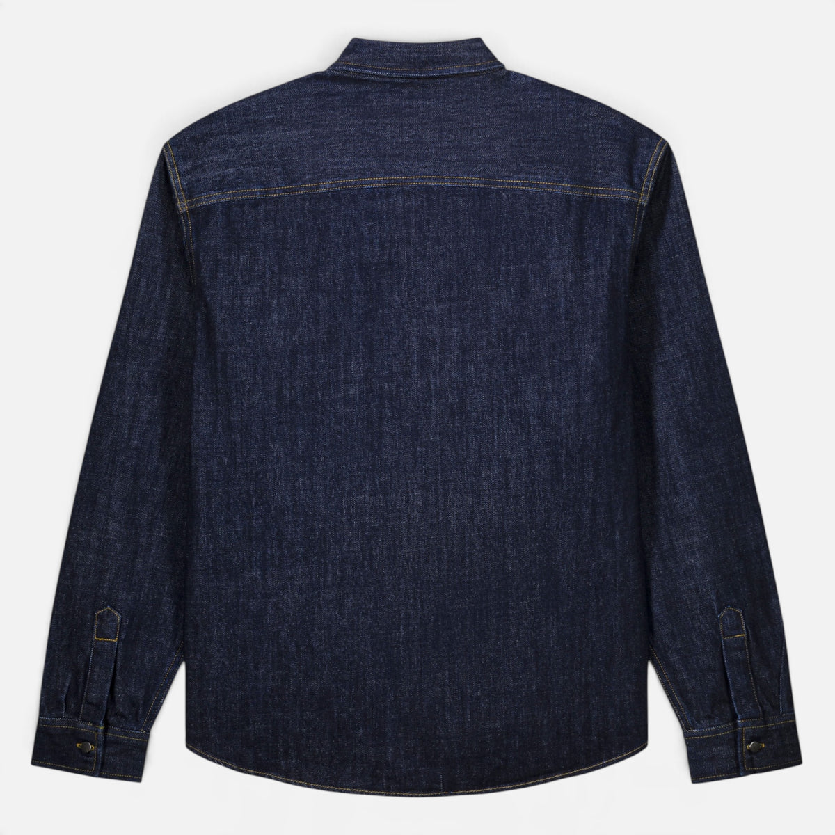 NEW Unisex Personalised Left Chest Embroidered Heavy Denim 'Palmer' Overshirt - choose your own words, font, thread colour