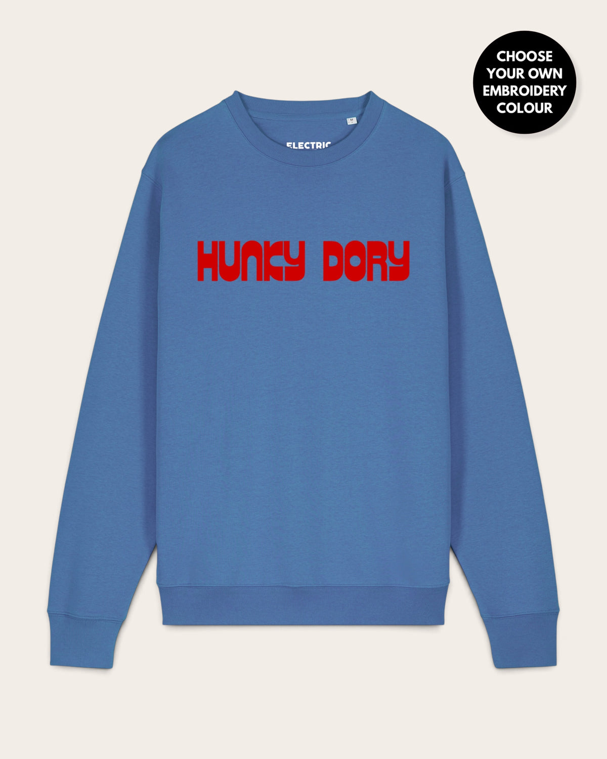Men's 'HUNKY DORY' embroidered organic 'Matcher' sweatshirt