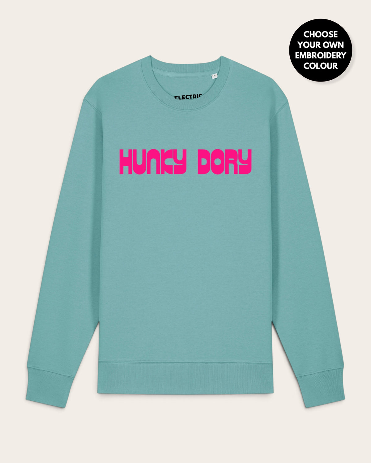 Men's 'HUNKY DORY' embroidered organic 'Matcher' sweatshirt