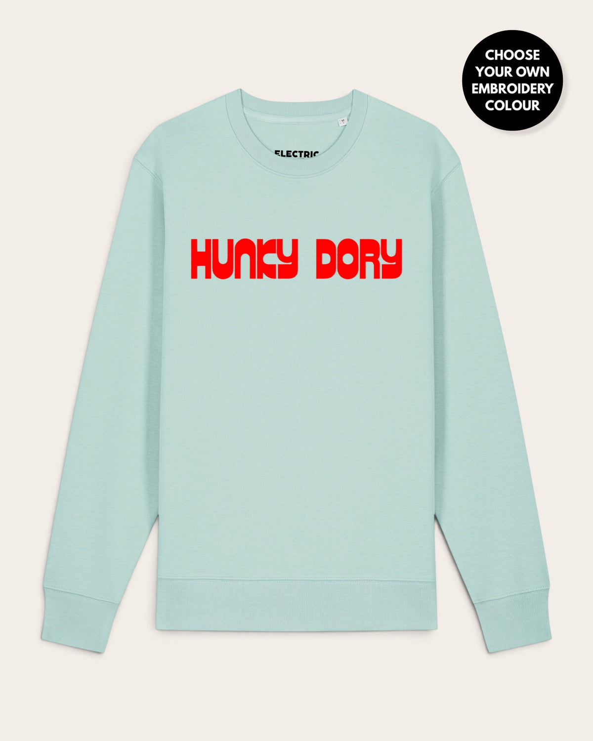 Men's 'HUNKY DORY' embroidered organic 'Matcher' sweatshirt