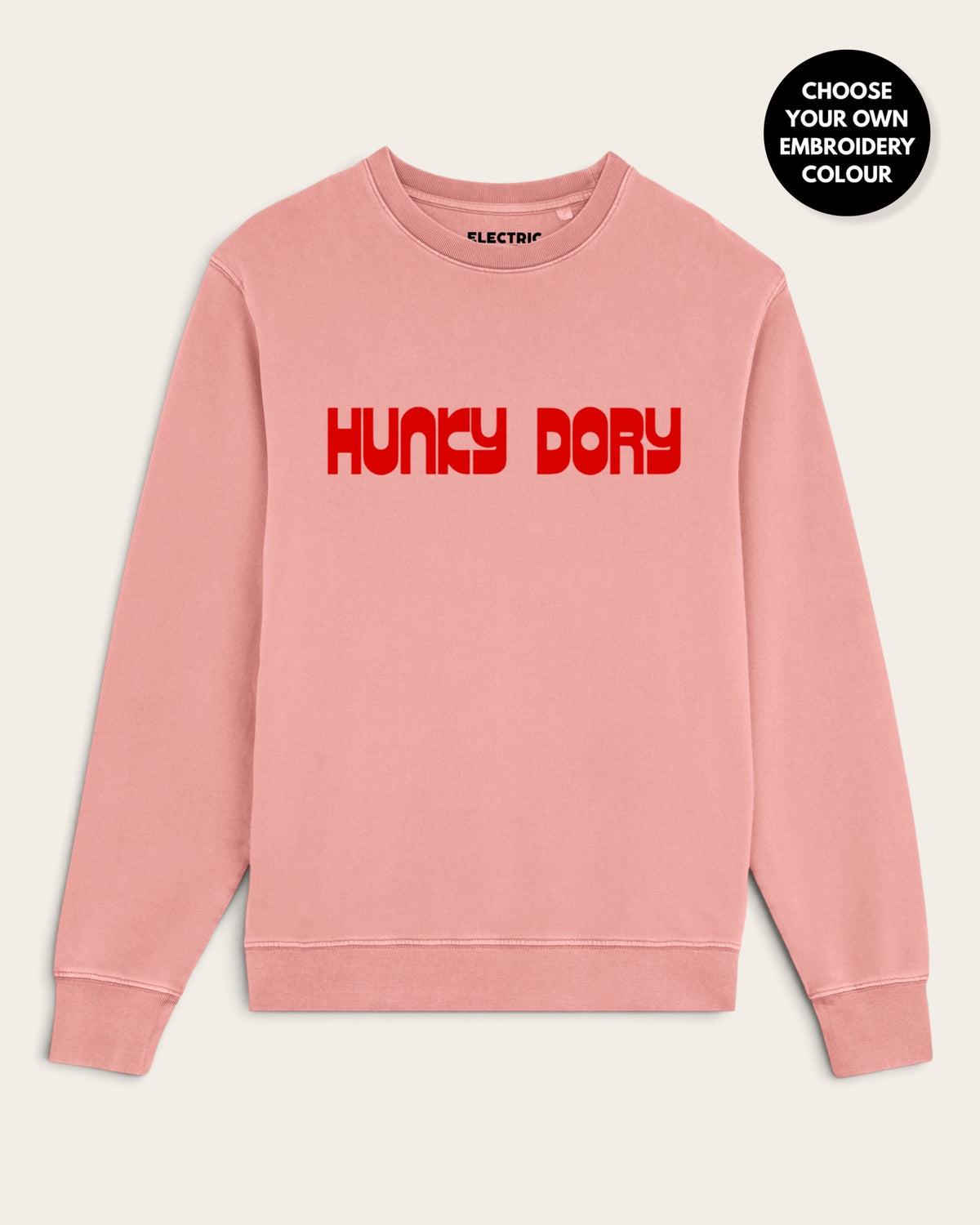 Men's 'HUNKY DORY' embroidered organic 'Matcher' sweatshirt