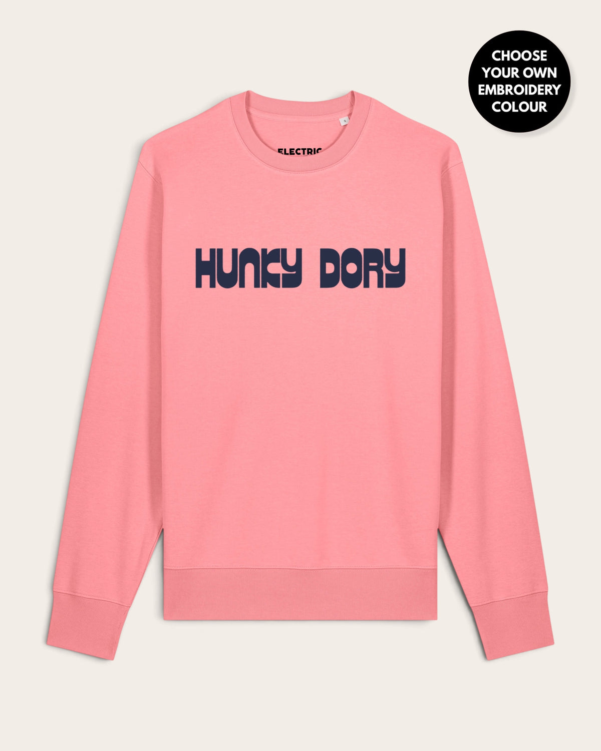 Men's 'HUNKY DORY' embroidered organic 'Matcher' sweatshirt