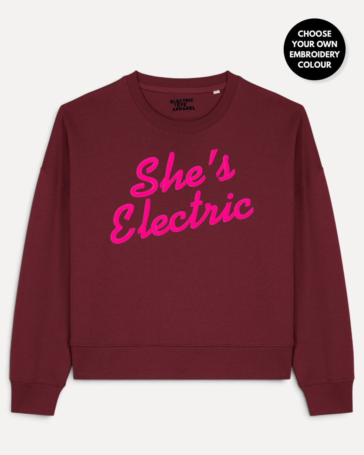 'SEÑOR. SUDADERA UNISEX DE ALGODÓN ORGÁNICO CON BORDADO "BLUE SKY" 