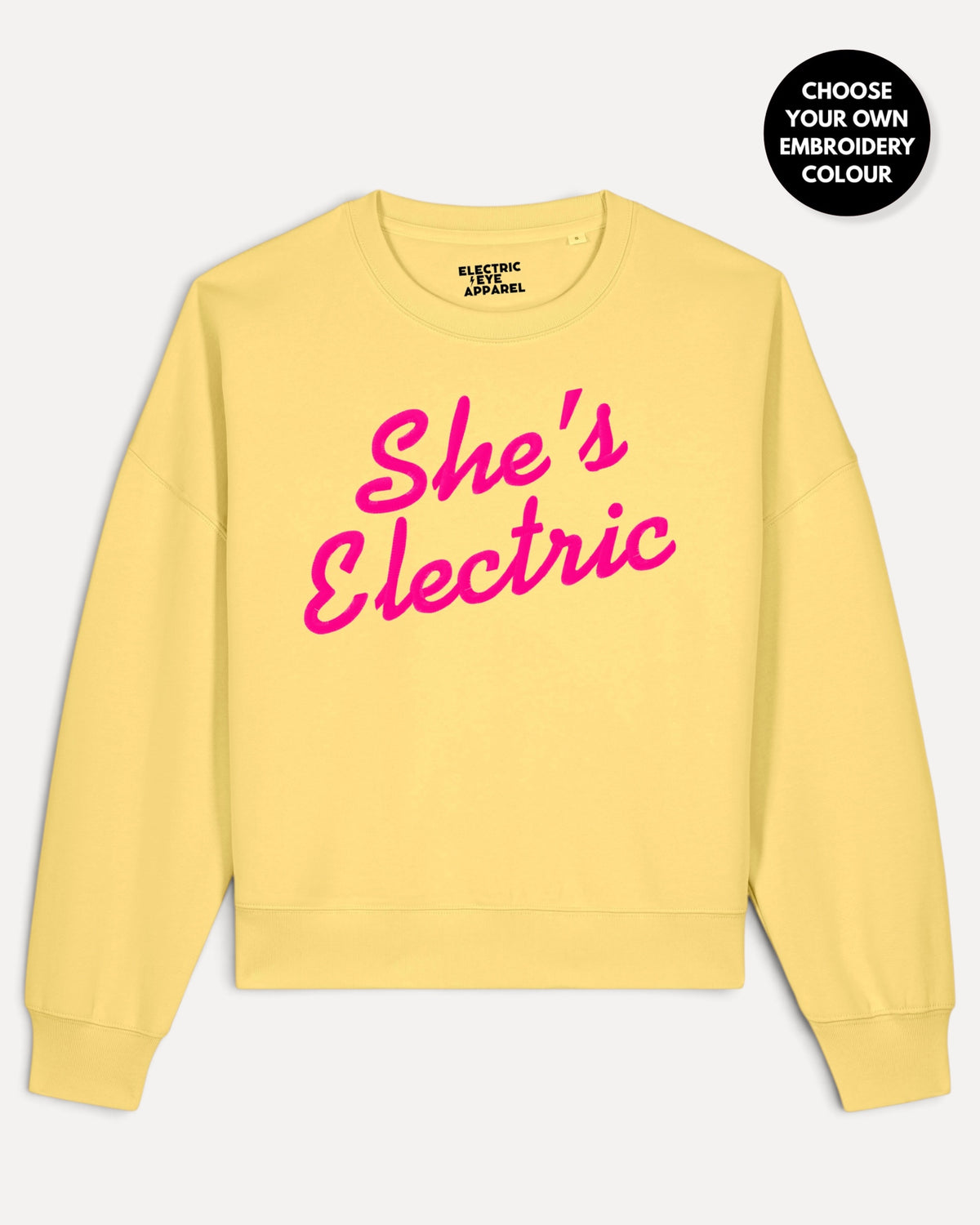 'SEÑOR. SUDADERA UNISEX DE ALGODÓN ORGÁNICO CON BORDADO "BLUE SKY" 