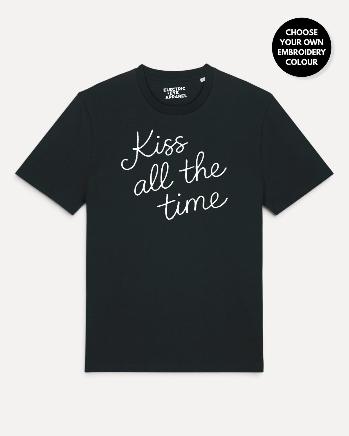 Men's 'KISS ALL THE TIME' embroidered premium organic classic fit 'Creator' t-shirt