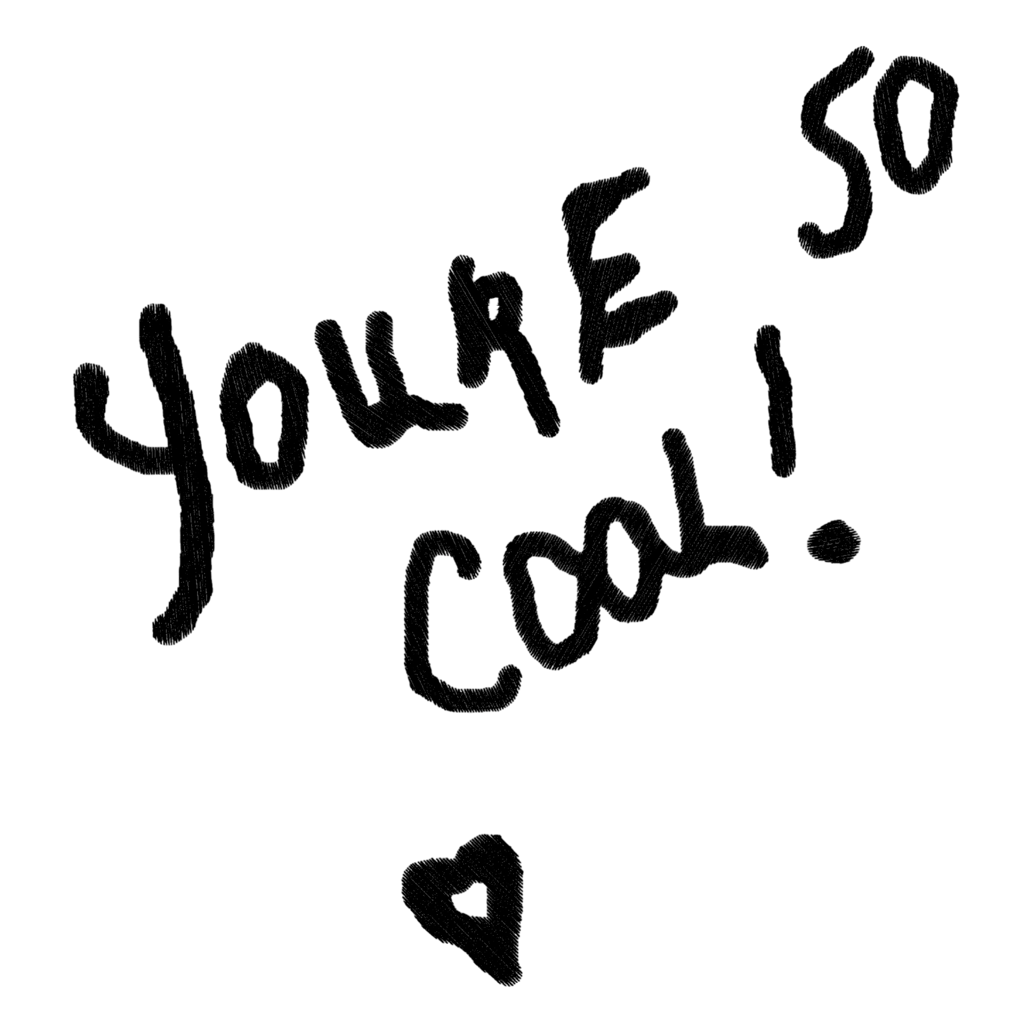 'YOU'RE SO COOL' embroidered premium organic women's 90s 'collider' t-shirt - inspired by True Romance