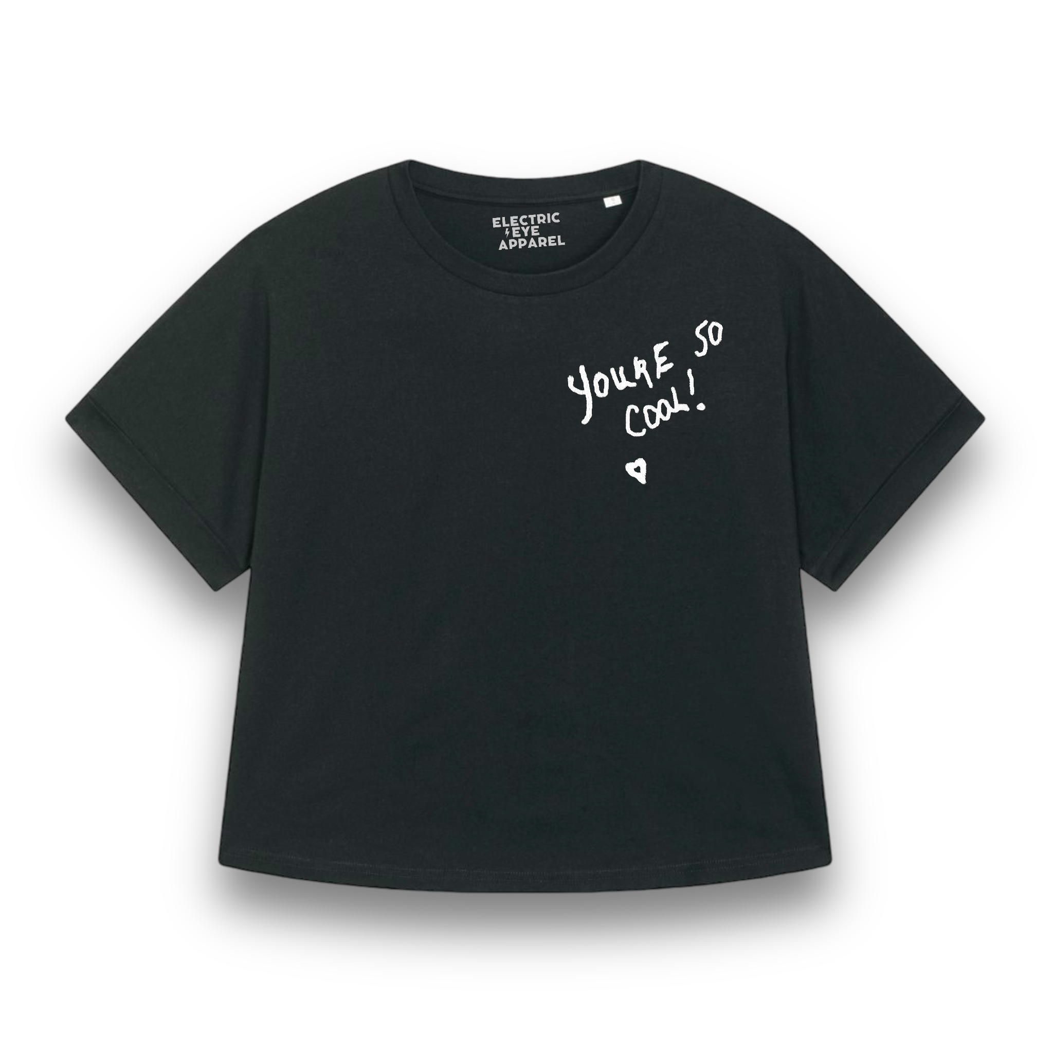 'YOU'RE SO COOL' embroidered premium organic women's 90s 'collider' t-shirt - inspired by True Romance