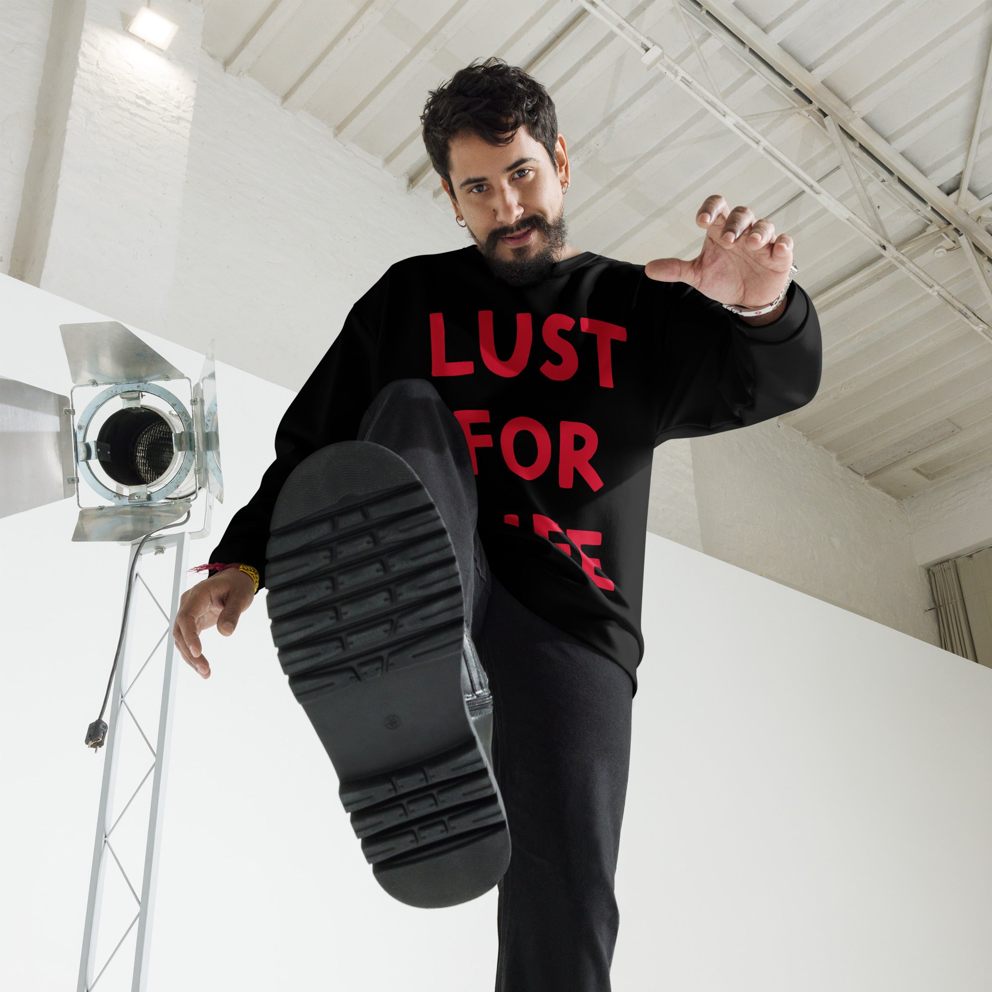 Lust For Life Maxi Typography Premium Printed Unisex Sweatshirt - inspired by Iggy Pop
