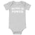 MUSIC IS POWER Printed Baby short sleeve one piece bodysuit