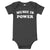 MUSIC IS POWER Printed Baby short sleeve one piece bodysuit