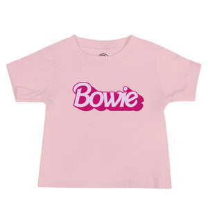 Bowie (fuente de muñeca famosa) Camiseta de manga corta de jersey de bebé estampada