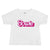 Bowie (famous doll font) Printed Baby Jersey Short Sleeve Tee