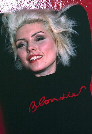 Debbie Harry 灵感 Blondie Premium 刺绣男女通用有机插肩复古 70 年代风格运动衫