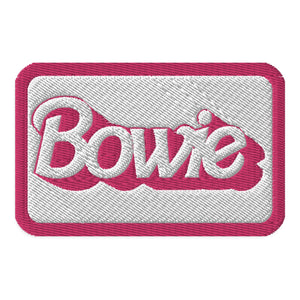 Parche bordado Bowie (fuente de muñeca famosa)
