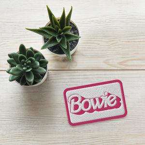 Bowie (famous doll font) Embroidered patch