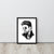 George Michael 90's Faith Hand Drawn Pop Art Illustration Premium Printed Framed poster (white or black frame)