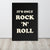 Framed 'It's Only Rock 'n' Roll' Premium Printed Lyric Typography Poster - Black / Vintage White