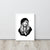 Framed Stevie Nicks Mono Line Art Sketch Drawing - Premium Giclée Poster Print (white or black frame)