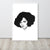 Enmarcado década de 1970 Diana Ross Mono Line Art Premium Giclée Poster Print