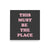 'This Must Be The Place' Premium Printed Lyric Poster - Charcoal / Cotton Pink