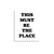 This Must Be The Place Premium Printed Lyric Poster - White / Black