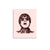 90s Liam Gallagher Wonderwall Mono Line Art Sketch Drawing - Premium Giclée Poster Print - Cotton Pink / Deep Red