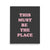 'This Must Be The Place' Premium Printed Lyric Poster - Charcoal / Cotton Pink