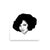 1970s Diana Ross Mono Line Art Premium Giclée Poster Print