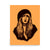 Stevie Nicks Pop Art Sketch Drawing - Premium Giclée Poster Print - Golden Ochre / Deep Red