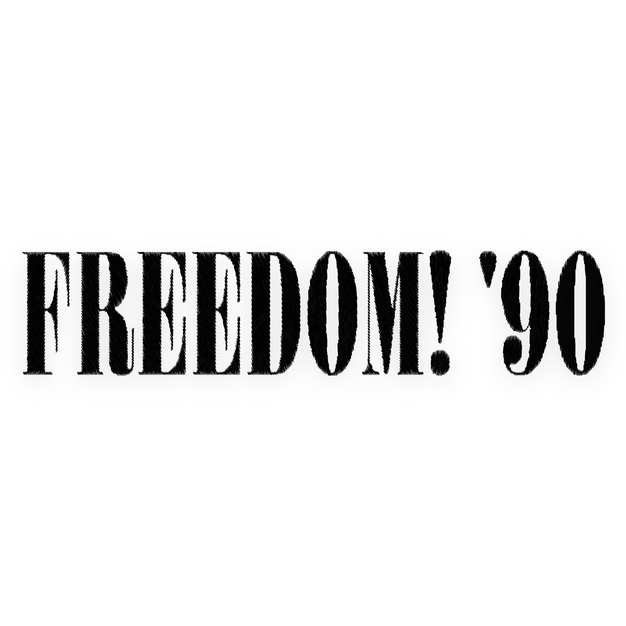 'FREEDOM! '90' left chest embroidered premium organic unisex heavy 'sparker 2.0' t-shirt - inspired by George Michael