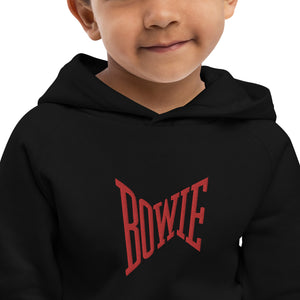 Kids Bowie Fame Era Premium Embroidered Organic hoodie - red thread