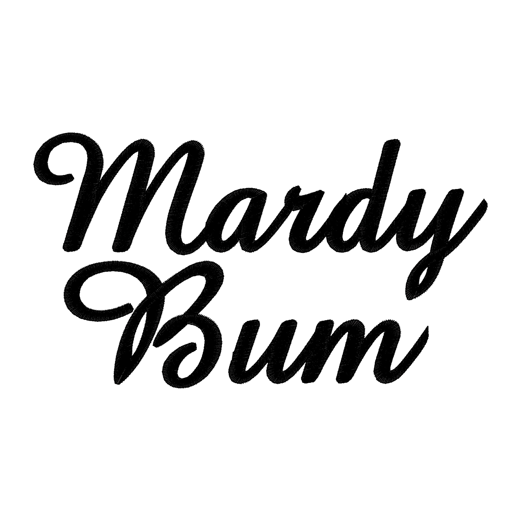 'MARDY BUM' left chest embroidered premium organic vintage aged unisex 'creator' t-shirt - inspired by Arctic Monkeys