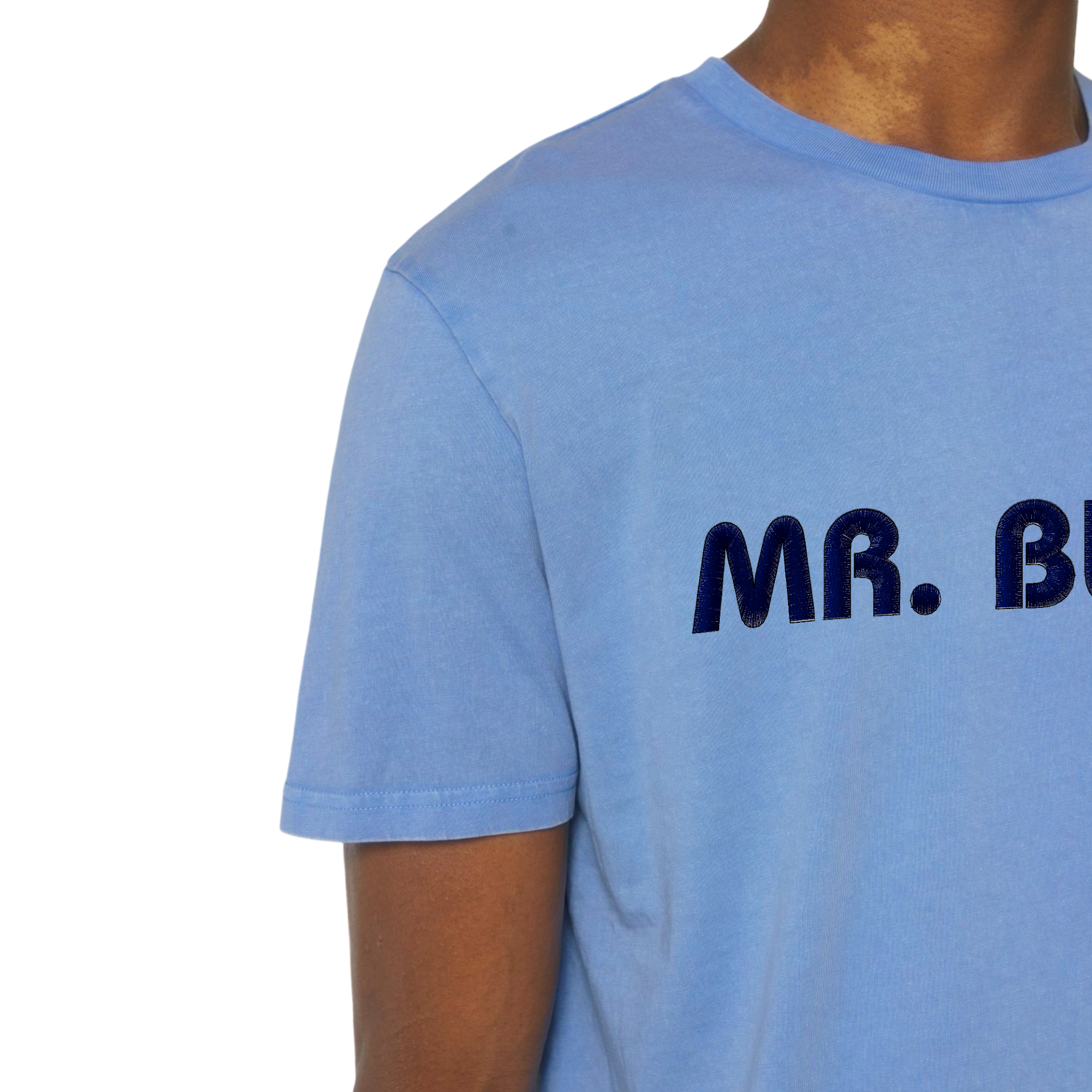 'MR BLUE SKY' embroidered premium organic vintage style unisex t-shirt - inspired by Electric Light Orchestra