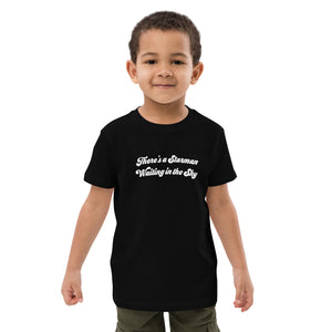 THERE'S A STARMAN WAITING IN THE SKY Printed Organic Cotton Kids T-shirt