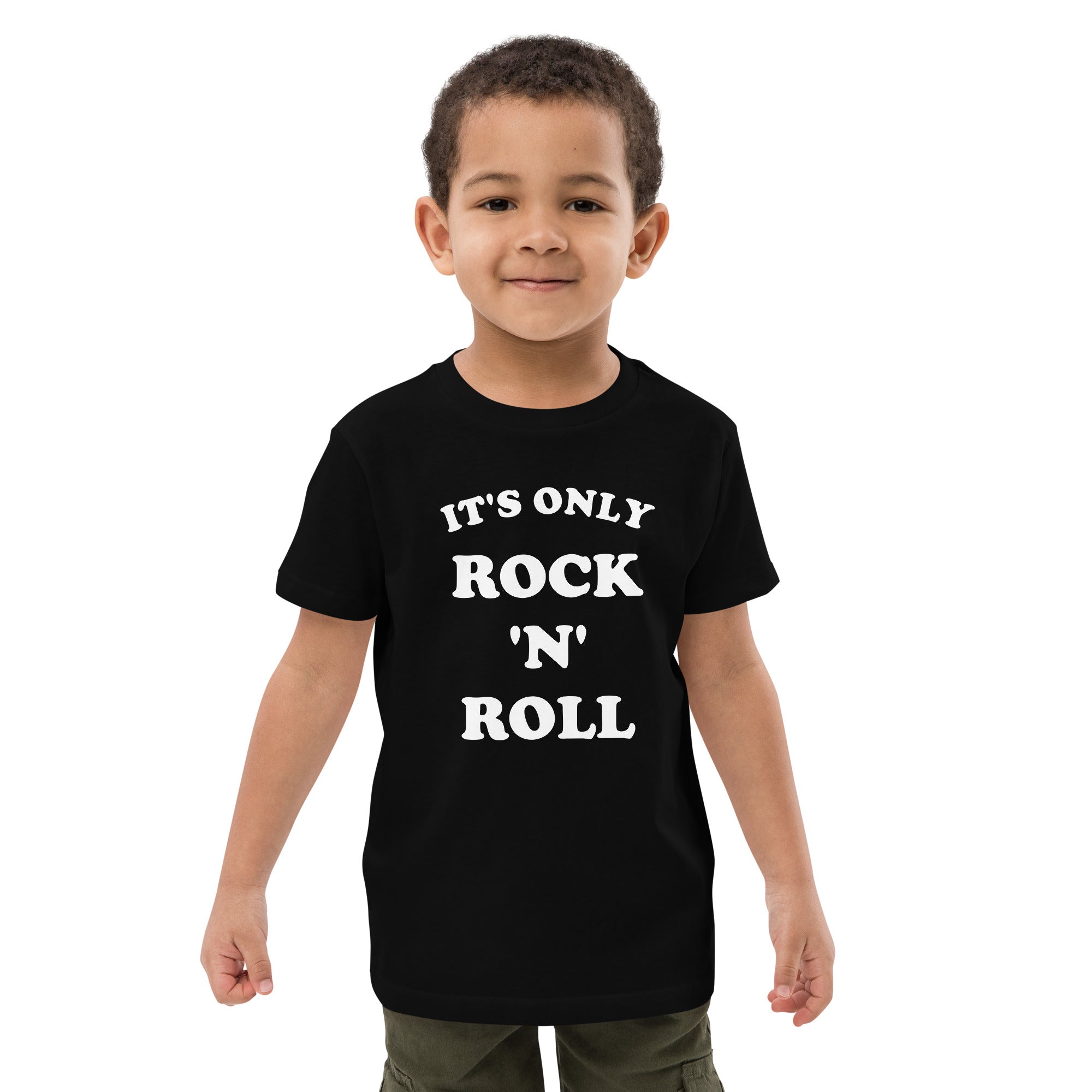 IT'S ONLY ROCK 'N' ROLL (BUT I LIKE IT) Front & Back Printed Organic Cotton Kids T-shirt