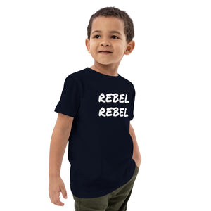 REBEL REBEL Camiseta infantil de algodón orgánico estampada