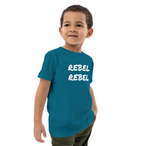 REBEL REBEL Camiseta infantil de algodón orgánico estampada