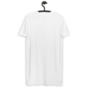 BOWIE FOREVER Vestido estilo camiseta de algodón orgánico bordado (texto rojo)